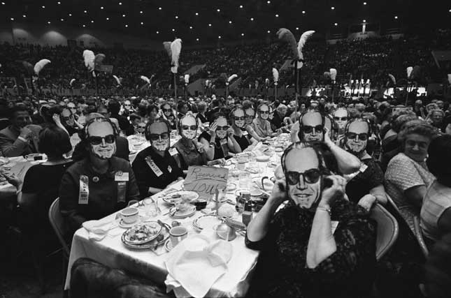 Goldwater supporters at the GOP Women’s National Convention in 1964. One of the candidate’s biggest blunders was not presenting himself as the likable, multifaceted person that he was. (GEORGE TAMES/THE NEW YORK TIMES/REDUX)