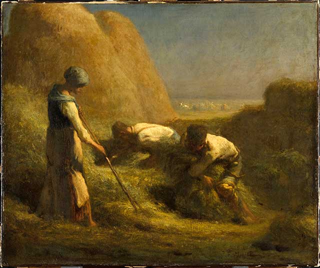 Jean François Millet, "The Hay Trussers," 1850 (© RMN-GRAND PALAIS / ART RESOURCE, NY)