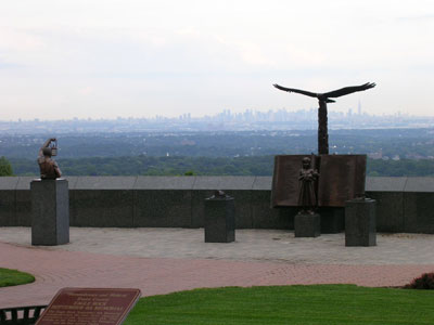 The Eagle Rock memorial in Essex County, New Jersey