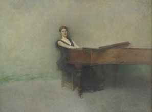 Thomas Wilmer Dewing, 'The Piano'/Smithsonian Institution/Corbis