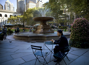 Bryant Park, once home to panhandlers, pushers, and punks, is now an urban oasis.