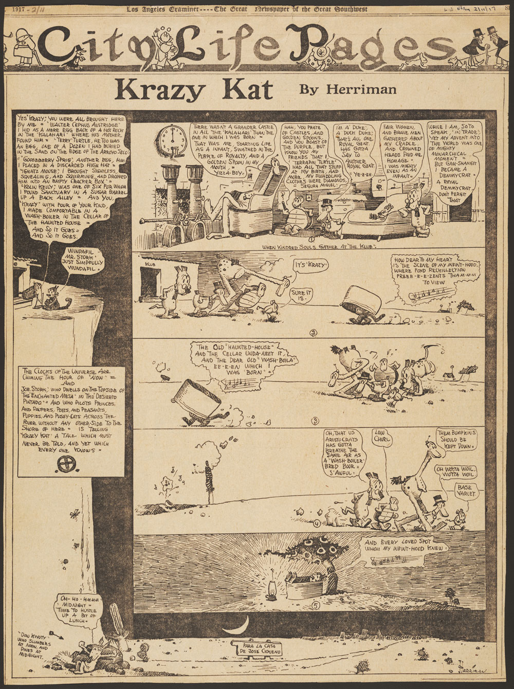 Everyone from Pablo Picasso to H. L. Mencken loved Krazy Kat.