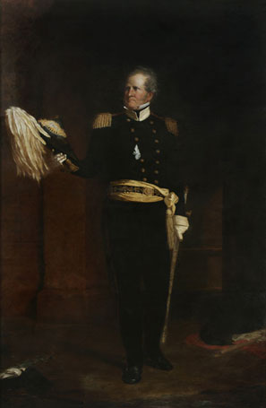 Miner Kilbourne Kellogg's 1858 portrait of Scott, which hangs in City Hall