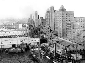 The Brooklyn refinery of the company that became Domino Sugar, launched in the early nineteenth century by visionary businessman William Havemeyer