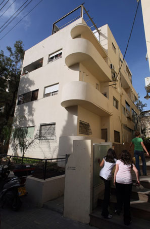 One of Tel Aviv's more than 3,000 Bauhaus buildings, the most of any city in the world