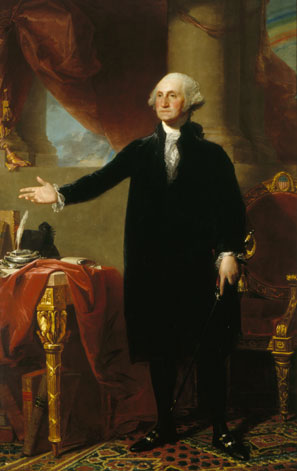 Depicted toward the end of his presidency in Gilbert Stuart's famous portrait, George Washington came to office with a well-formed political and economic worldview.
